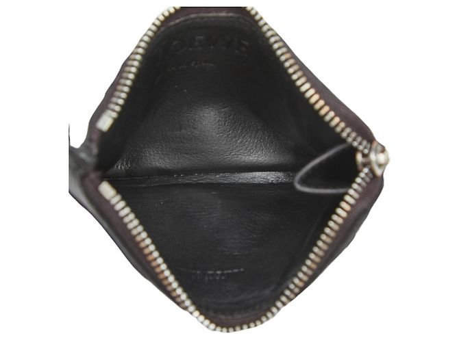 Custodia a frammenti con zip a forma di L Loewe Anagram Nero - vista 6