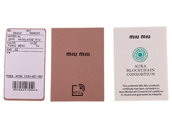 Cartera Miu Miu Matelassé de tres pliegues en negro - vista 13