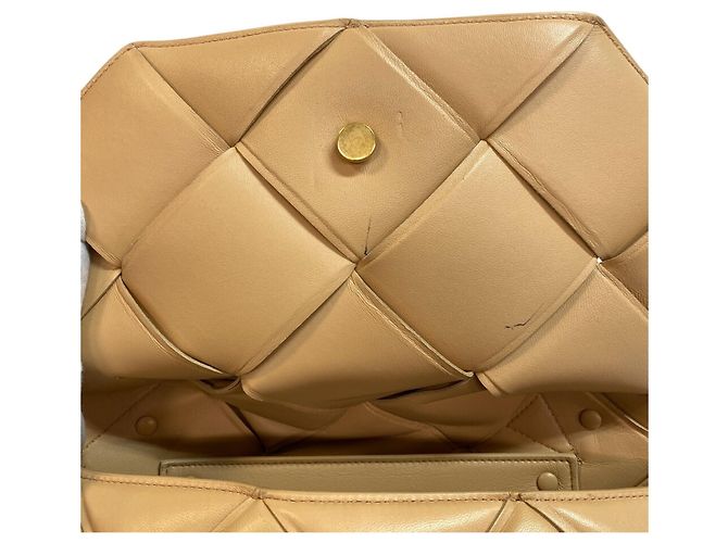 Borsa a Spalla Maxi Intrecciato 2 in 1 di Bottega Veneta Beige - vista 10