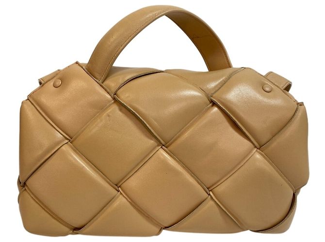 Borsa a Spalla Maxi Intrecciato 2 in 1 di Bottega Veneta Beige - vista 2