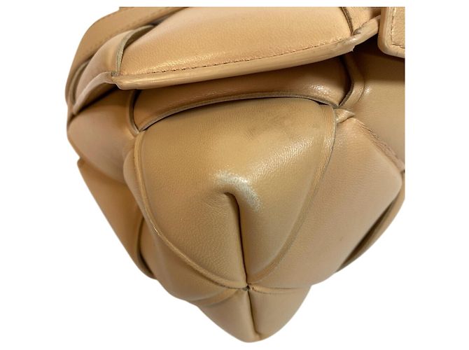 Borsa a Spalla Maxi Intrecciato 2 in 1 di Bottega Veneta Beige - vista 3