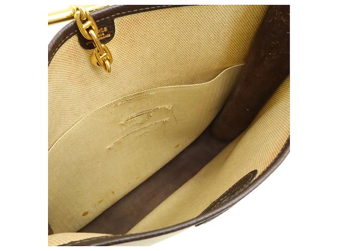 Borsa a Spalla Vespa PM Hermès Marrone - vista 7