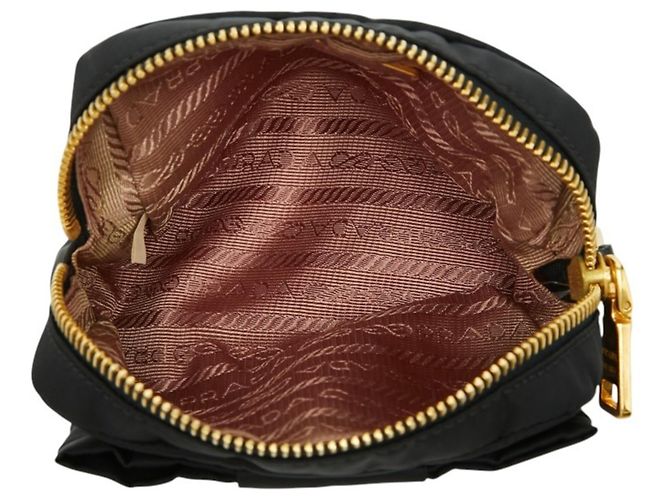 Ribbon Pochette con logo a nastro Prada Nero - vista 10
