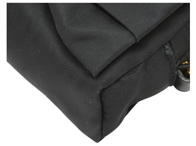 Ribbon Pochette con logo a nastro Prada Nero - vista 4