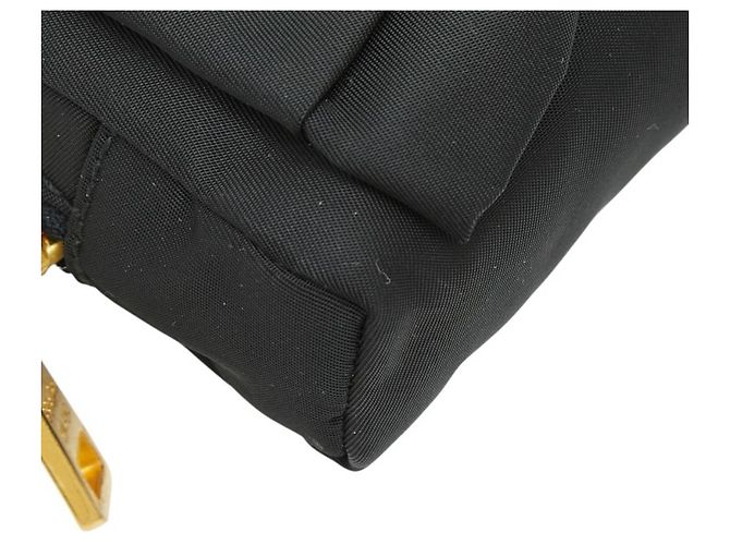 Ribbon Pochette con logo a nastro Prada Nero - vista 5