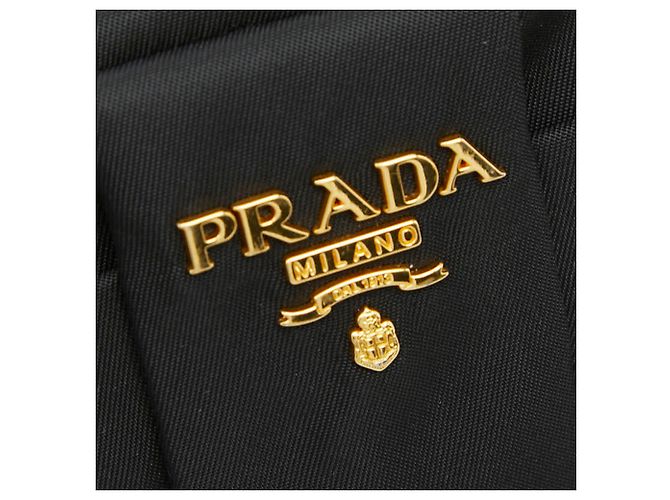 Ribbon Pochette con logo a nastro Prada Nero - vista 8