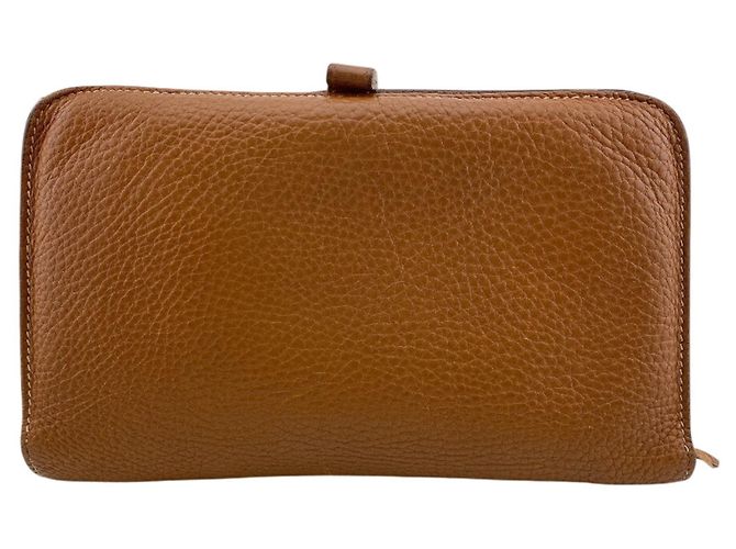 Hermès HERMES Cartera Larga Dogon GM Castaño - vista 2