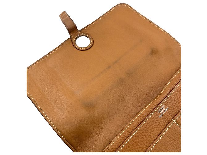 Hermès HERMES Cartera Larga Dogon GM Castaño - vista 6