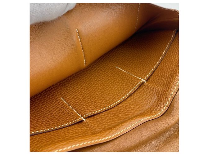 Hermès HERMES Cartera Larga Dogon GM Castaño - vista 9