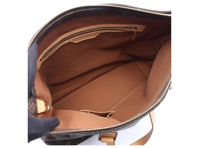 Borsa Tote Cabas Mezzo di Louis Vuitton Marrone - vista 3