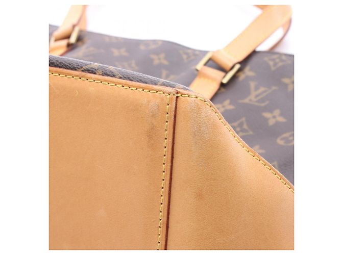 Borsa Tote Cabas Mezzo di Louis Vuitton Marrone - vista 7