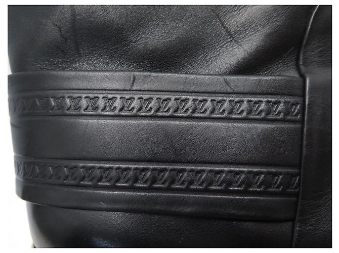 STIVALI ANKLE LOUIS VUITTON 40 PELLE NERA Nero - vista 12