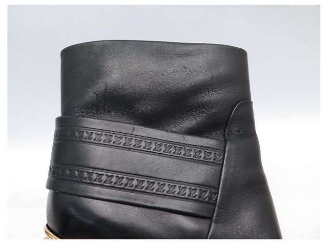STIVALI ANKLE LOUIS VUITTON 40 PELLE NERA Nero - vista 14