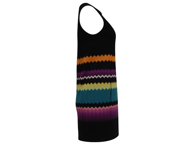 Abito Mini con Motivo Zig-Zag Missoni in Viscosa Multicolore - vista 3