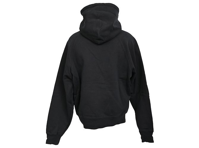 Schwarzer Baumwoll-Hoodie mit kleinem Ami Paris Ami De Coeur-Logo - Ansicht 3