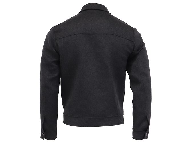 Theory Trucker Jacket in Grey Wool - view 4
