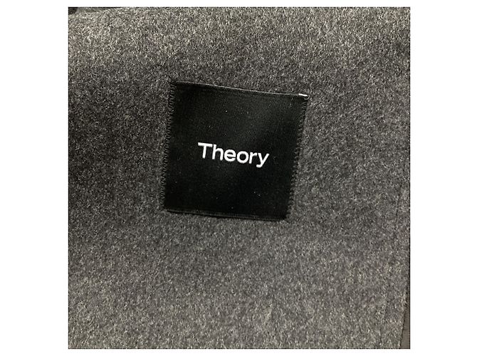 Theory Trucker Jacket in Grey Wool - view 7