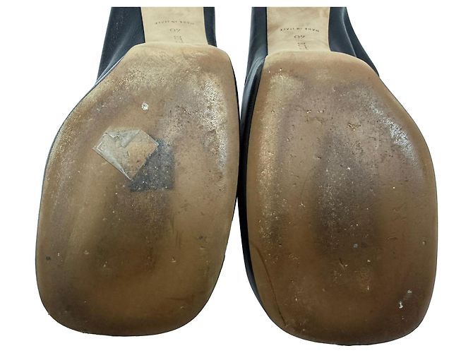 Mule a piattaforma audaci Bottega Veneta in pelle nera Nero - vista 9