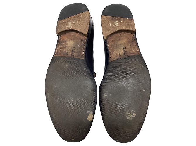 Mocassini Gancini in pelle nera di Salvatore Ferragamo Nero - vista 8