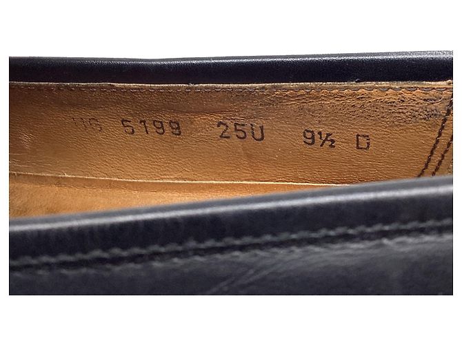 Mocassini Gancini in pelle nera di Salvatore Ferragamo Nero - vista 9