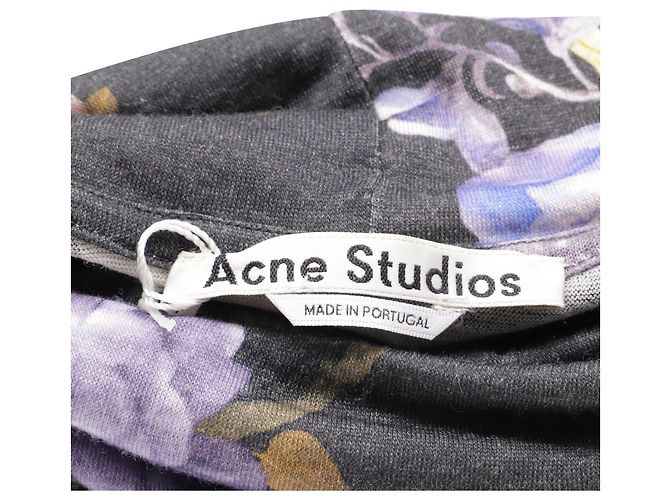 Top de cuello alto Cleo en lana con estampado floral de Acne Studios - vista 5
