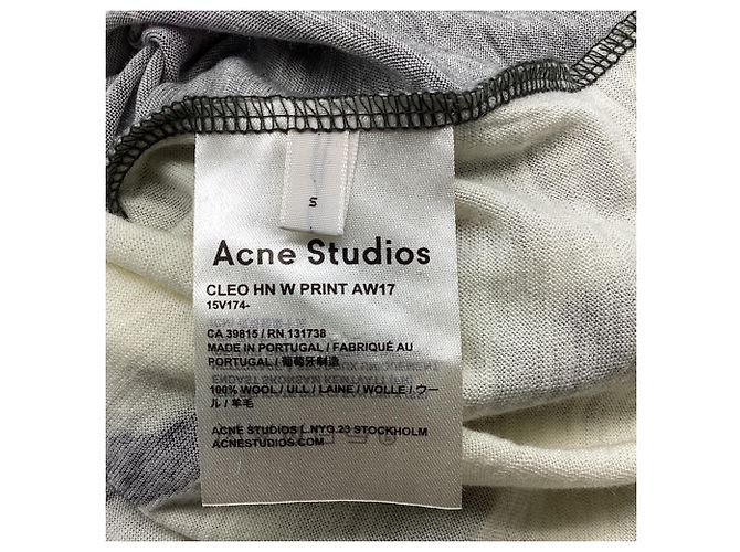 Top de cuello alto Cleo en lana con estampado floral de Acne Studios - vista 6
