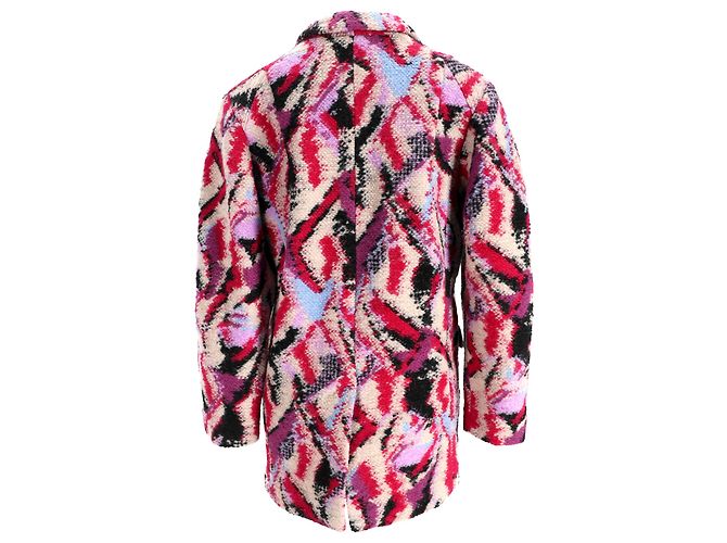 Chaqueta Fuzzy Nilinda en Lana Rosa de Isabel Marant Étoile - vista 3