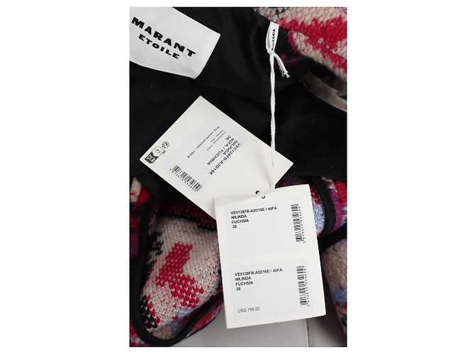Chaqueta Fuzzy Nilinda en Lana Rosa de Isabel Marant Étoile - vista 5