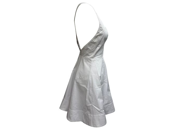 Vestido Mini Teresa Staud en Algodón Blanco Crudo - vista 2