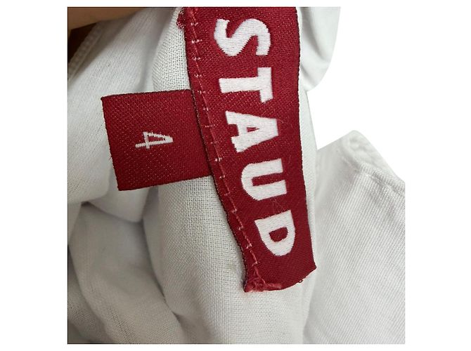 Vestido Mini Teresa Staud en Algodón Blanco Crudo - vista 4