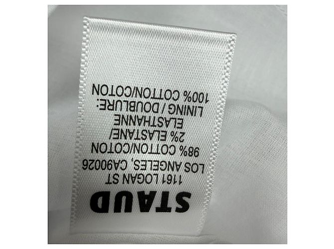Vestido Mini Teresa Staud en Algodón Blanco Crudo - vista 5