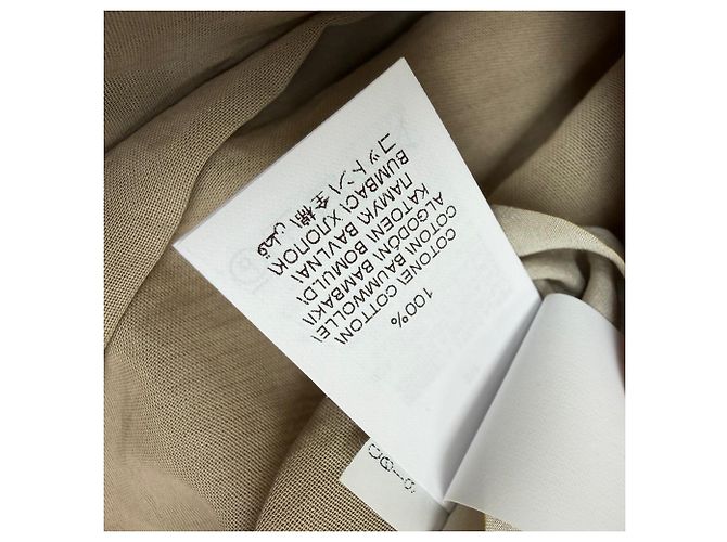 Cárdigan en capas de algodón beige Brunello Cucinelli - vista 6