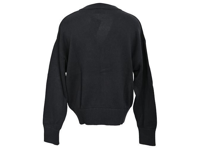 Ami Ami De Coeur Cardigan aus schwarzer Wolle - Ansicht 3