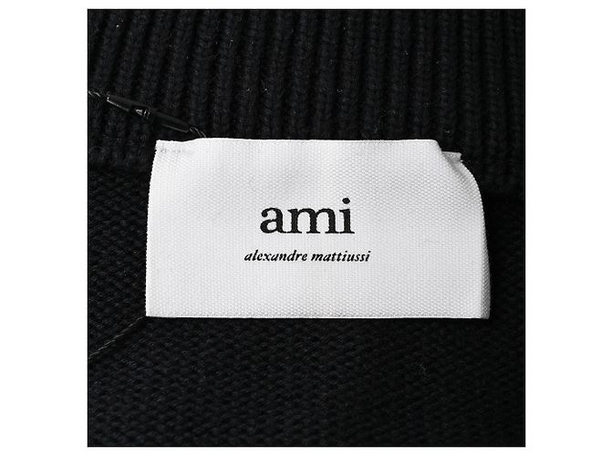 Ami Ami De Coeur Cardigan aus schwarzer Wolle - Ansicht 4