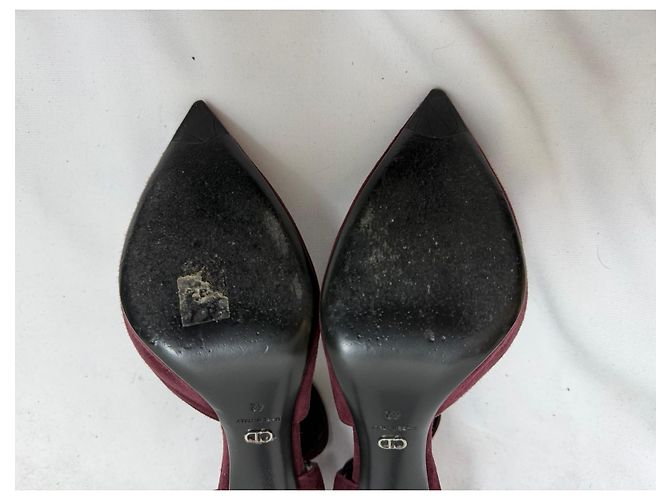 Gianvito Rossi Mesh Accent Pointed-Toe Pumps in Black Suede - view 16