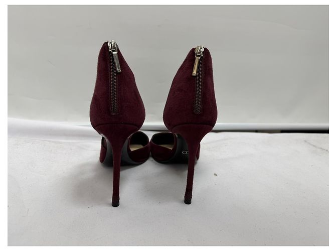 Gianvito Rossi Mesh Accent Pointed-Toe Pumps in Black Suede - view 4