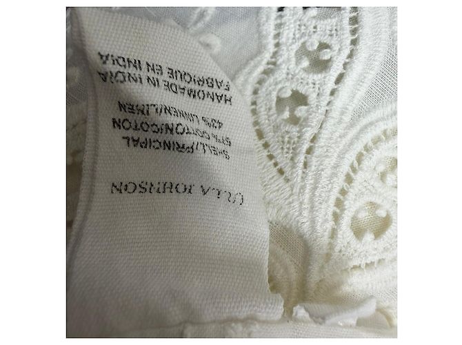 Blusa Halsey Ulla Johnson en algodón blanco Crudo - vista 6
