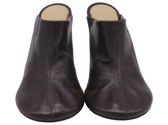 Bottega Veneta Dot Sock Absatzmules aus braunem Leder - Ansicht 2