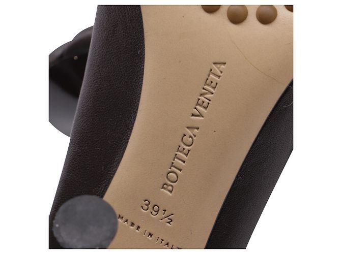 Bottega Veneta Dot Sock Absatzmules aus braunem Leder - Ansicht 7
