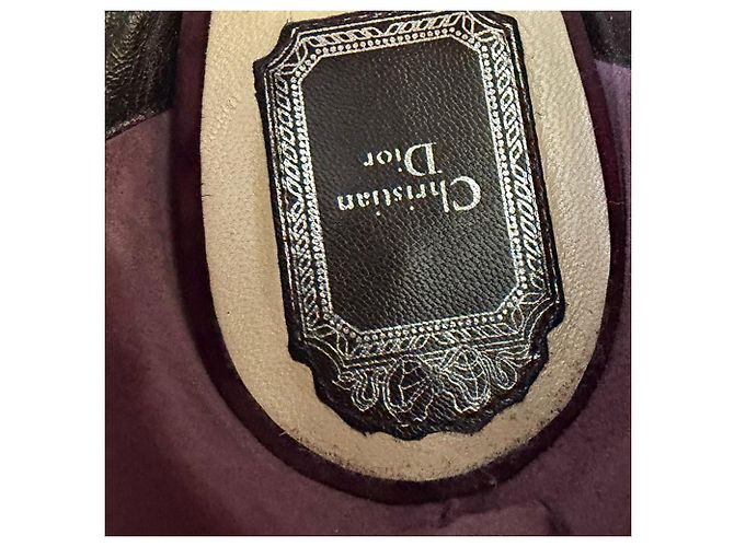Décolleté a punta Dior in suede bordeaux
 Rosso Bordò - vista 6