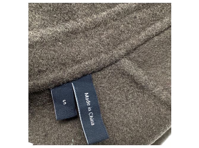Theory Single-Breasted Coat in Brown Wool Red - view 7