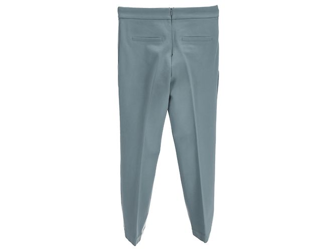 Pantalones rectos Staud en rayón azul - vista 2