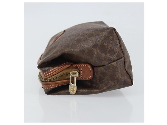 Céline Pochette in tela e pelle Macadam di Celine Marrone - vista 4