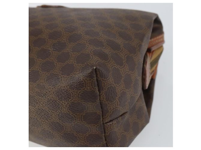 Céline Pochette in tela e pelle Macadam di Celine Marrone - vista 7