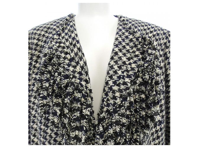 Veste sans col Chanel Noir - vue 5