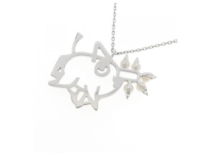 Collana in argento 925 con perle d'acqua dolce Tasaki - vista 4