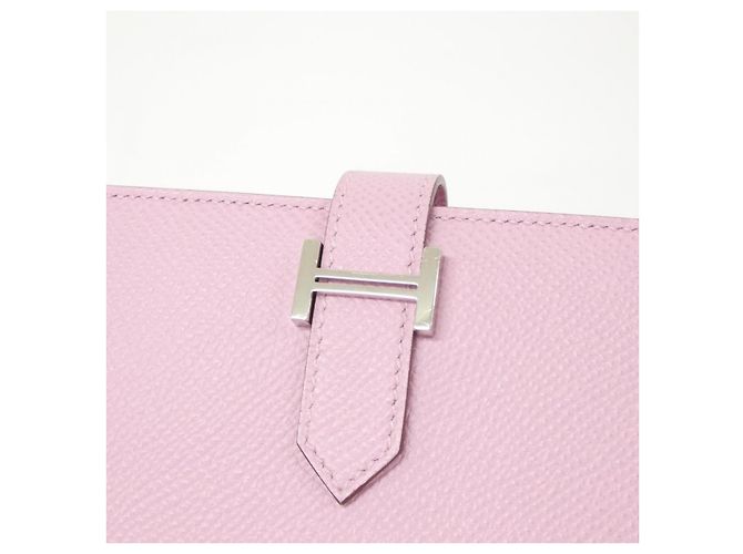 Béarn Cartera larga Bearn Soufflet Epsom de Hermès Rosa - vista 3