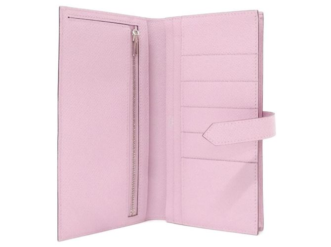 Béarn Cartera larga Bearn Soufflet Epsom de Hermès Rosa - vista 4
