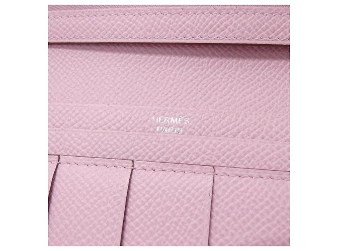 Béarn Cartera larga Bearn Soufflet Epsom de Hermès Rosa - vista 5