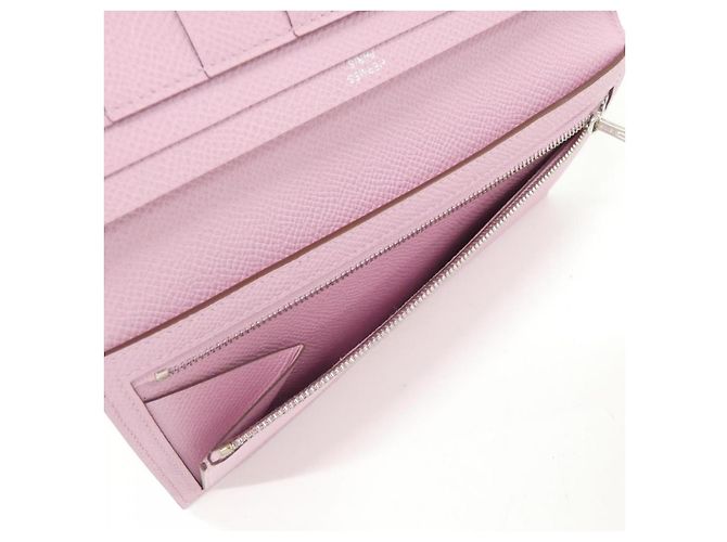 Béarn Cartera larga Bearn Soufflet Epsom de Hermès Rosa - vista 6
